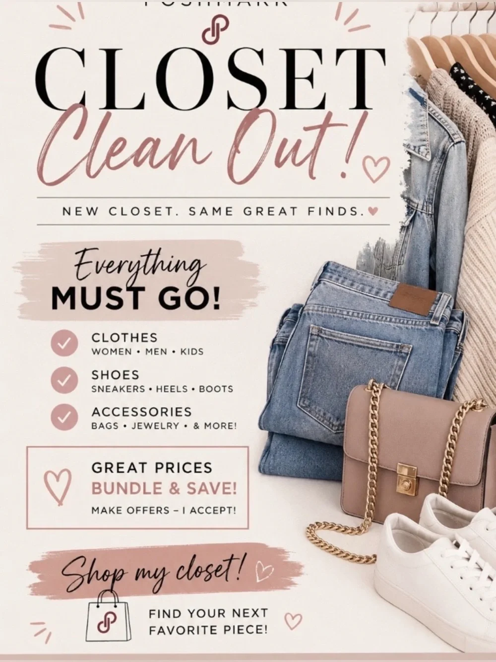 Closet Clean Out- Low Starts 1-50